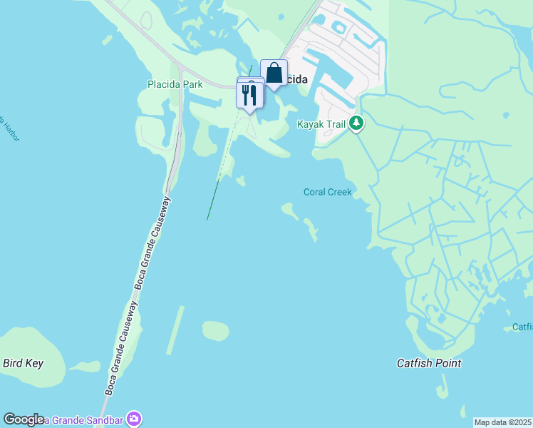 map of restaurants, bars, coffee shops, grocery stores, and more near in Cape Haze