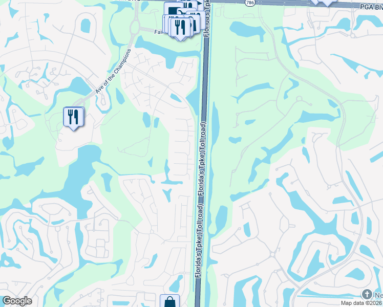map of restaurants, bars, coffee shops, grocery stores, and more near 702 Saint Giles Court in Palm Beach Gardens