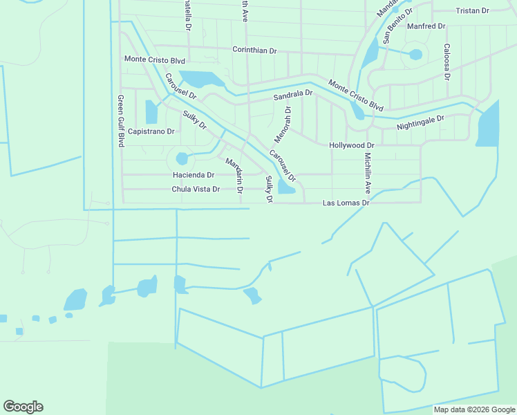 map of restaurants, bars, coffee shops, grocery stores, and more near 27295 Las Lomas Drive in Punta Gorda