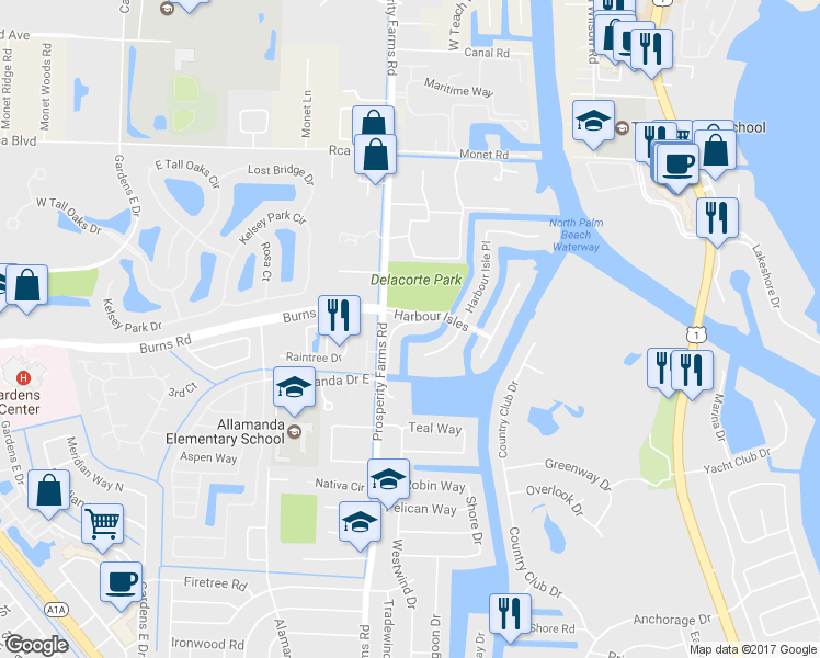 map of restaurants, bars, coffee shops, grocery stores, and more near 756 Harbour Isle Way in West Palm Beach