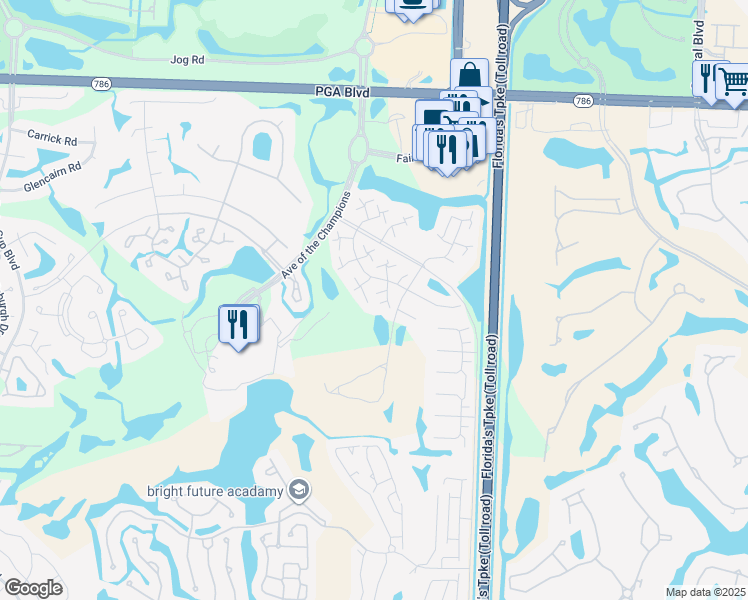 map of restaurants, bars, coffee shops, grocery stores, and more near 1314 13th Terrace in Palm Beach Gardens