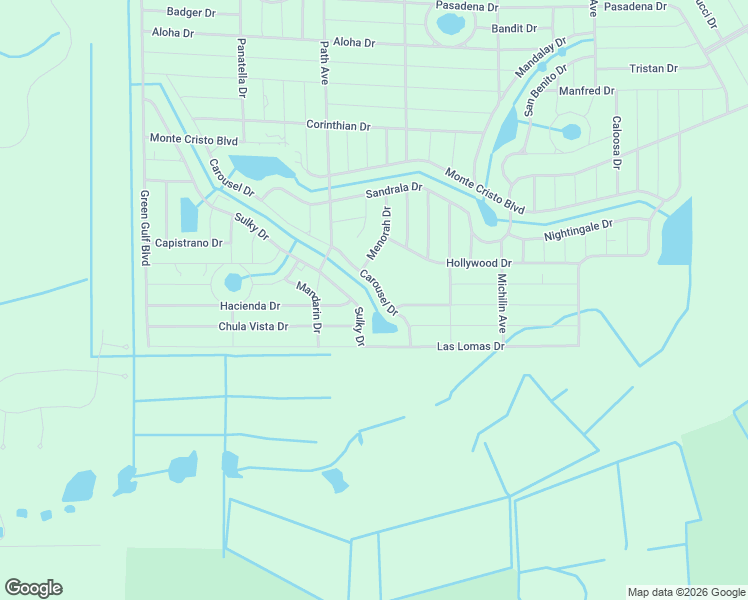 map of restaurants, bars, coffee shops, grocery stores, and more near 13582 Carousel Drive in Punta Gorda