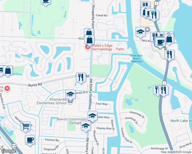 map of restaurants, bars, coffee shops, grocery stores, and more near 756 Harbour Isle Way in West Palm Beach