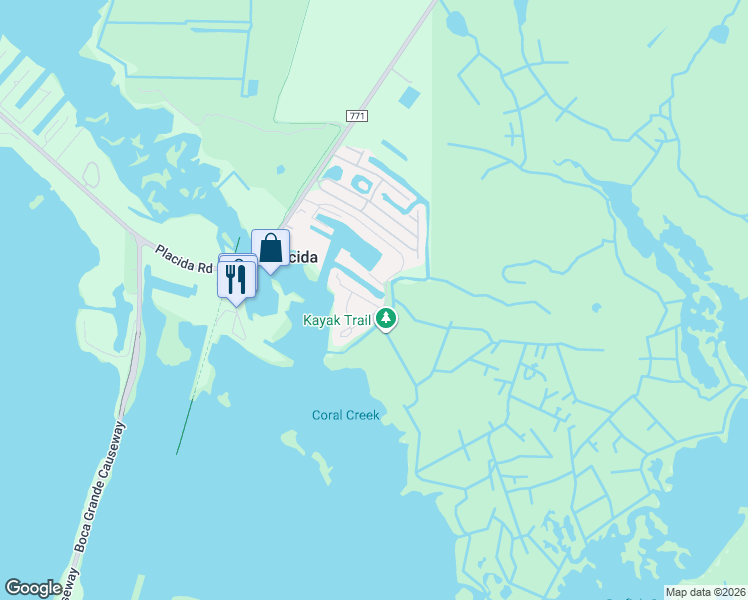 map of restaurants, bars, coffee shops, grocery stores, and more near 11788 Anglers Club Drive in Placida