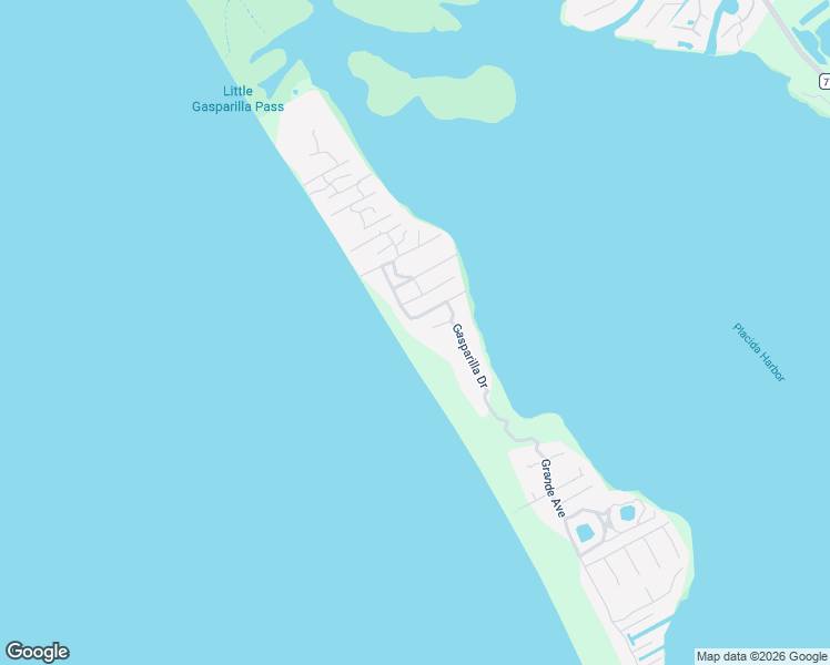 map of restaurants, bars, coffee shops, grocery stores, and more near 9032 Grand Avenue in Placida