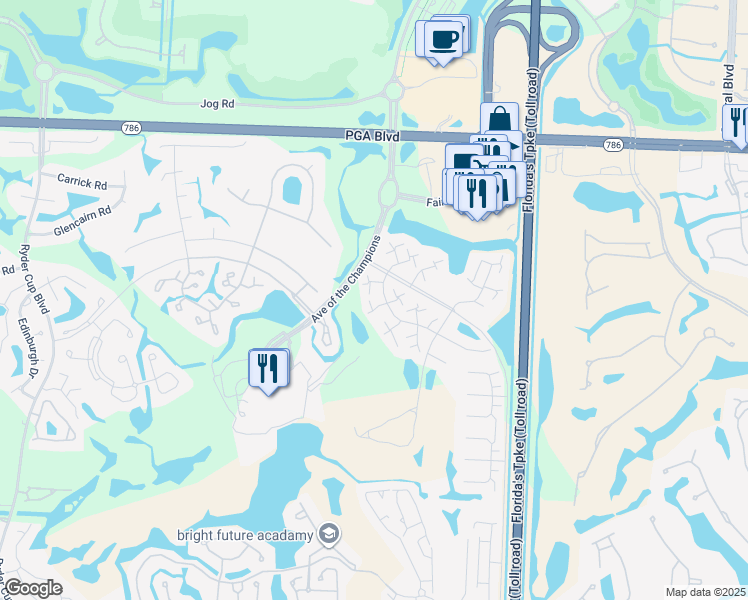 map of restaurants, bars, coffee shops, grocery stores, and more near 1522 15th Terrace in Palm Beach Gardens