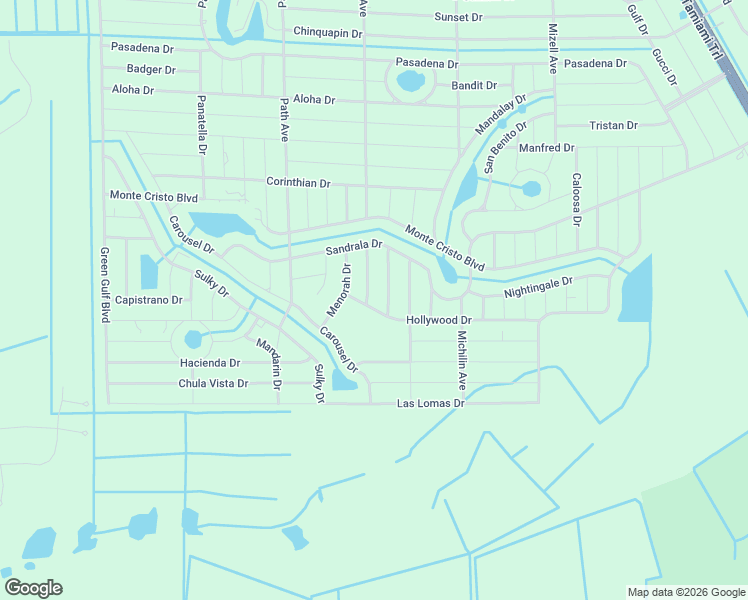 map of restaurants, bars, coffee shops, grocery stores, and more near 13352 Menderes Drive in Punta Gorda