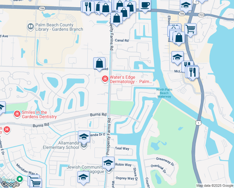 map of restaurants, bars, coffee shops, grocery stores, and more near 700 Sanctuary Cove Drive in West Palm Beach