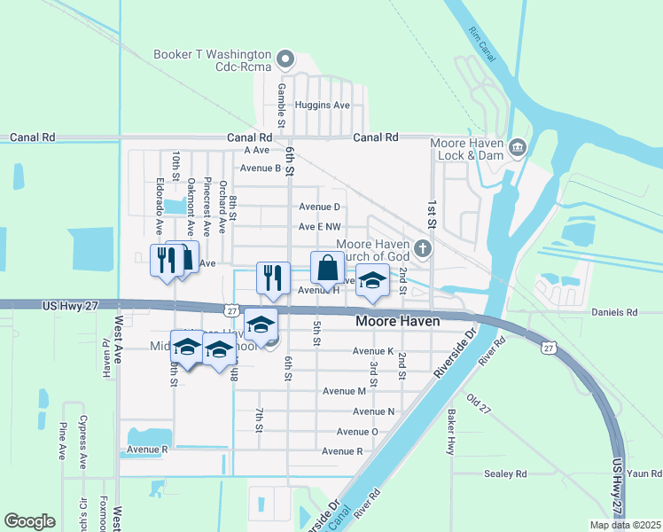 443 Railroad Avenue, Moore Haven FL Walk Score