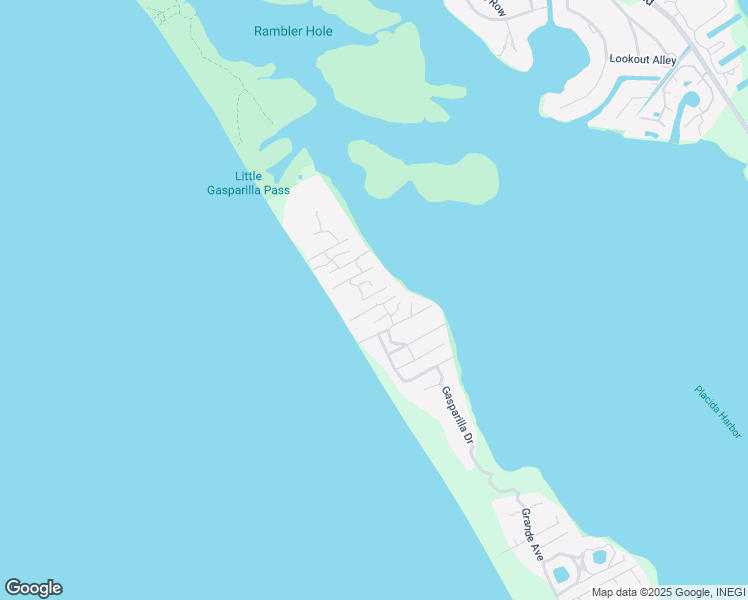 map of restaurants, bars, coffee shops, grocery stores, and more near 8610 Marsh Street in Placida