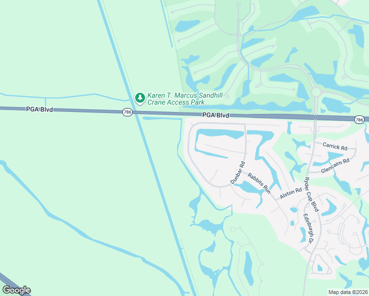 map of restaurants, bars, coffee shops, grocery stores, and more near 22 Dunbar Road in Palm Beach Gardens