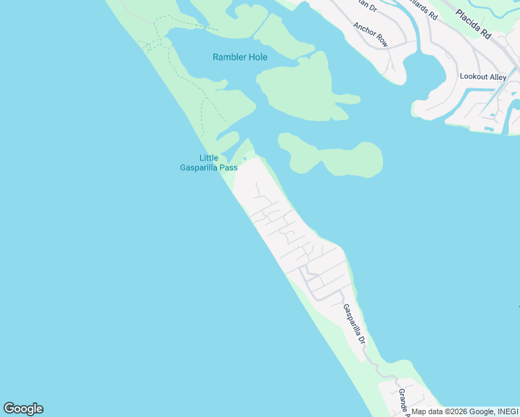 map of restaurants, bars, coffee shops, grocery stores, and more near 8268 Little Gasparilla in Placida