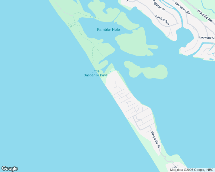 map of restaurants, bars, coffee shops, grocery stores, and more near 8160 Little Gasparilla in Placida