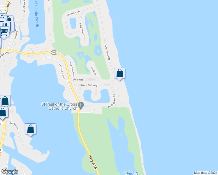 map of restaurants, bars, coffee shops, grocery stores, and more near 11173 Turtle Beach Road in North Palm Beach