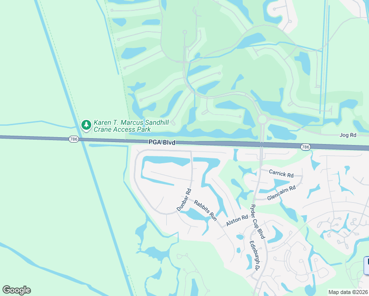 map of restaurants, bars, coffee shops, grocery stores, and more near 100 Dunbar Road in Palm Beach Gardens