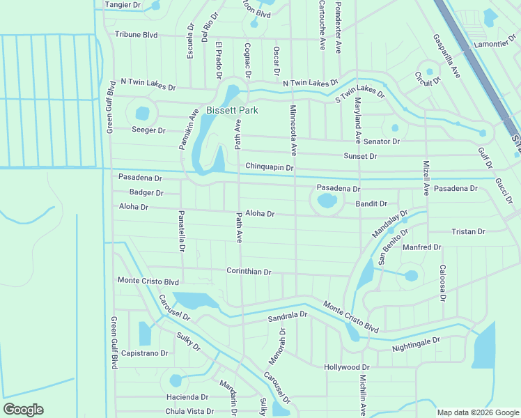 map of restaurants, bars, coffee shops, grocery stores, and more near 27295 Aloha Drive in Punta Gorda