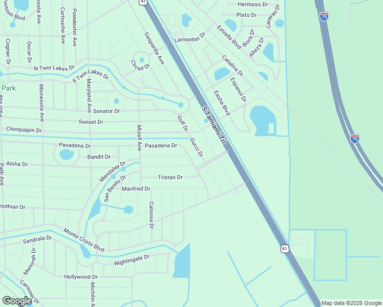map of restaurants, bars, coffee shops, grocery stores, and more near 28292 Pasadena Drive in Punta Gorda