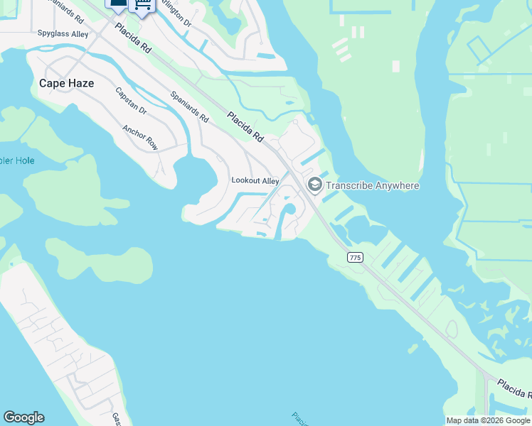 map of restaurants, bars, coffee shops, grocery stores, and more near 515 Gaspar Drive in Placida