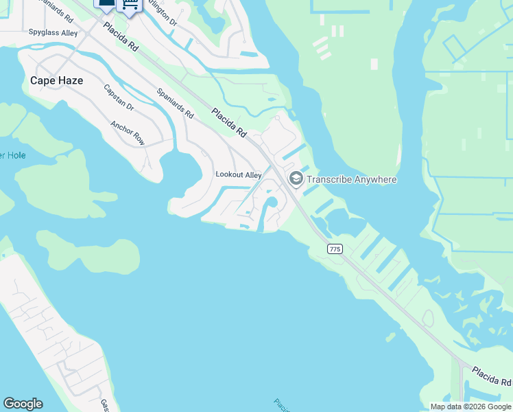 map of restaurants, bars, coffee shops, grocery stores, and more near 515 Gaspar Drive in Placida