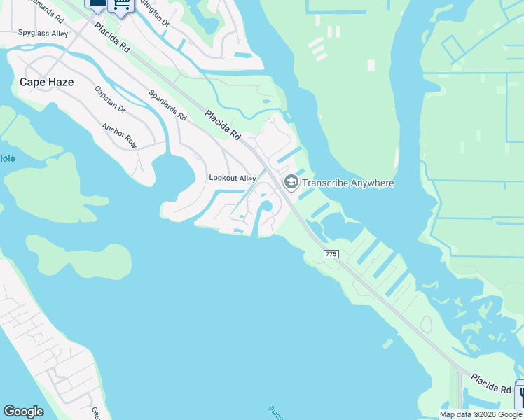 map of restaurants, bars, coffee shops, grocery stores, and more near 11000 Placida Road in Placida