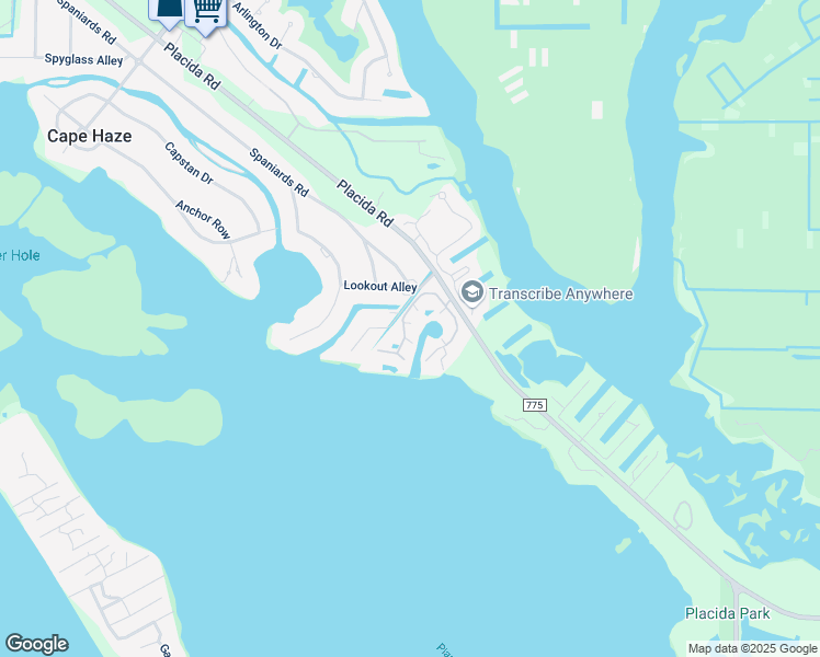map of restaurants, bars, coffee shops, grocery stores, and more near 11000 Placida Road in Placida