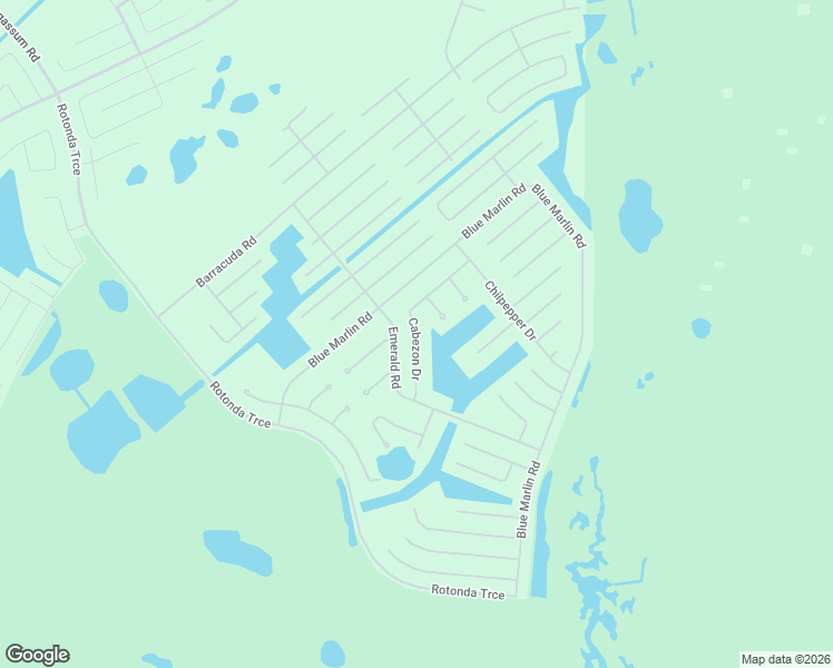 map of restaurants, bars, coffee shops, grocery stores, and more near Cabezon Drive in Placida