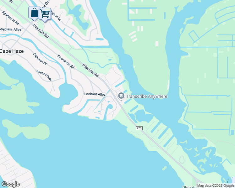 map of restaurants, bars, coffee shops, grocery stores, and more near 10301 Coral Landings Court in Placida