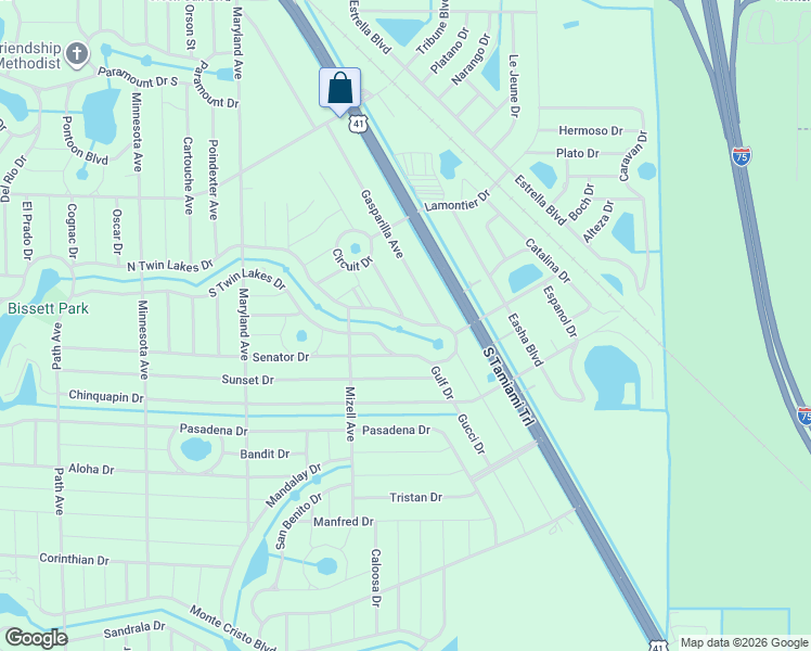 map of restaurants, bars, coffee shops, grocery stores, and more near 12447 Gasparilla Avenue in Punta Gorda