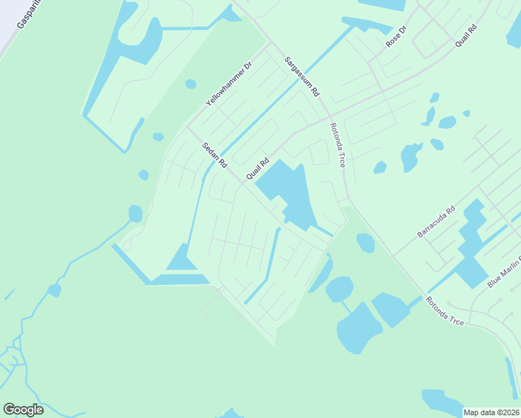 map of restaurants, bars, coffee shops, grocery stores, and more near 12373 Sedan Road in Placida