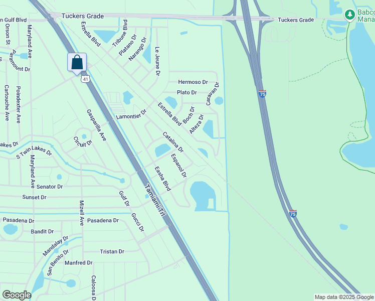 map of restaurants, bars, coffee shops, grocery stores, and more near 12404 Catalina Drive in Punta Gorda