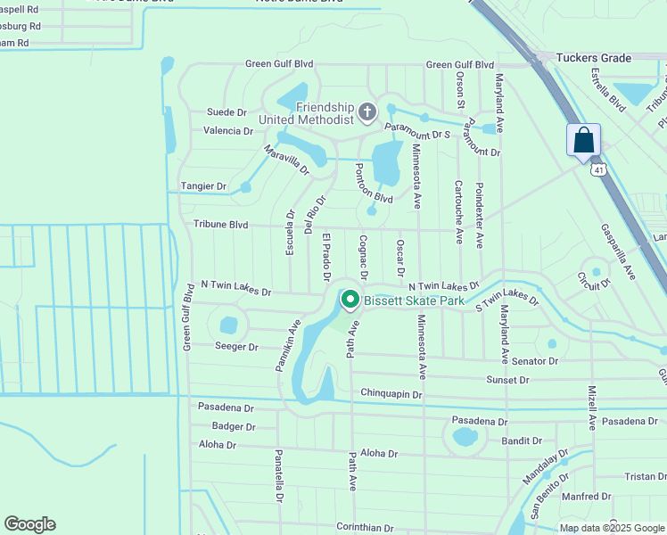 map of restaurants, bars, coffee shops, grocery stores, and more near 12330 El Prado Drive in Punta Gorda