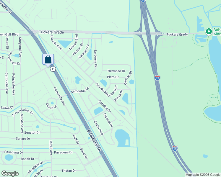 map of restaurants, bars, coffee shops, grocery stores, and more near 12254 Finwick Drive in Punta Gorda