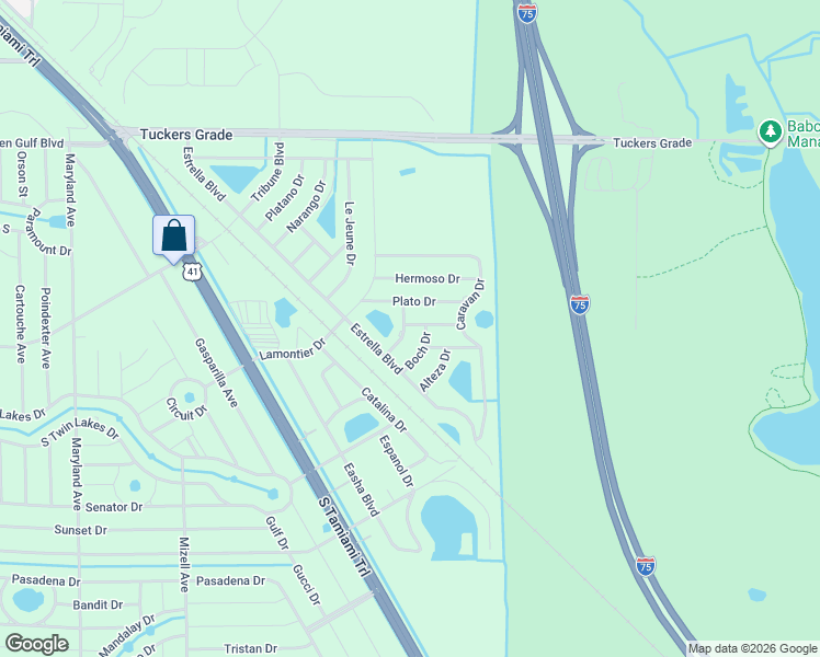 map of restaurants, bars, coffee shops, grocery stores, and more near 12254 Finwick Drive in Punta Gorda