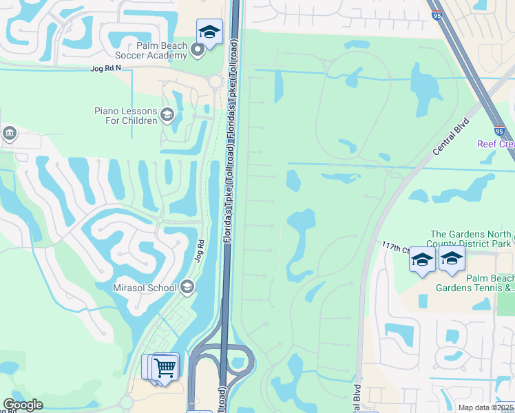 map of restaurants, bars, coffee shops, grocery stores, and more near 11766 Calla Lilly Court in Palm Beach Gardens