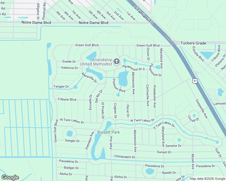 map of restaurants, bars, coffee shops, grocery stores, and more near 12204 Pontoon Boulevard in Punta Gorda