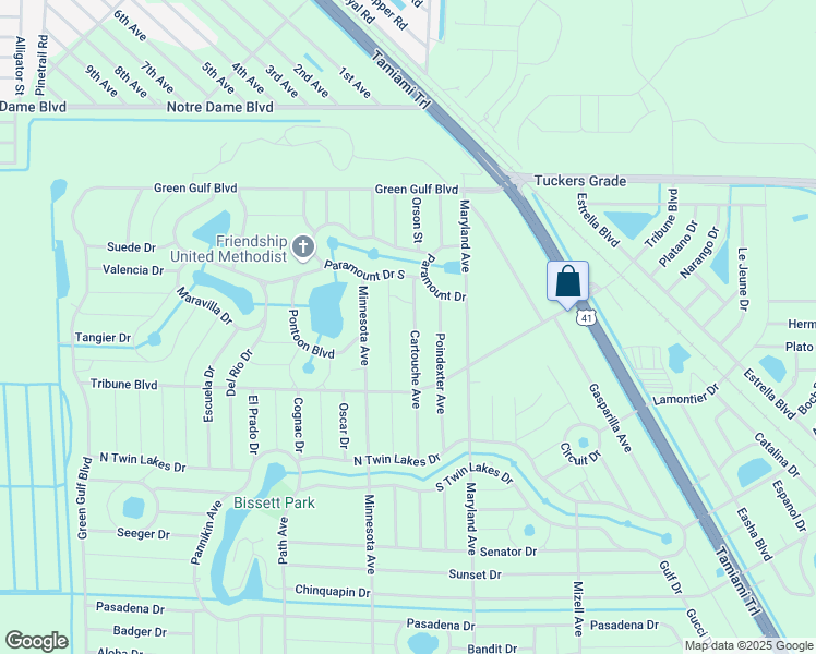 map of restaurants, bars, coffee shops, grocery stores, and more near 12198 Cartouche Avenue in Punta Gorda