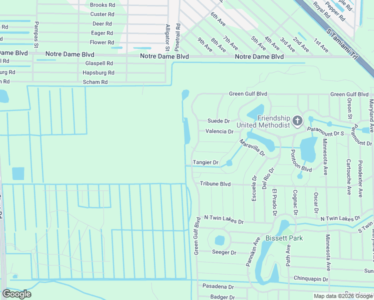 map of restaurants, bars, coffee shops, grocery stores, and more near 27026 Tangier Drive in Punta Gorda