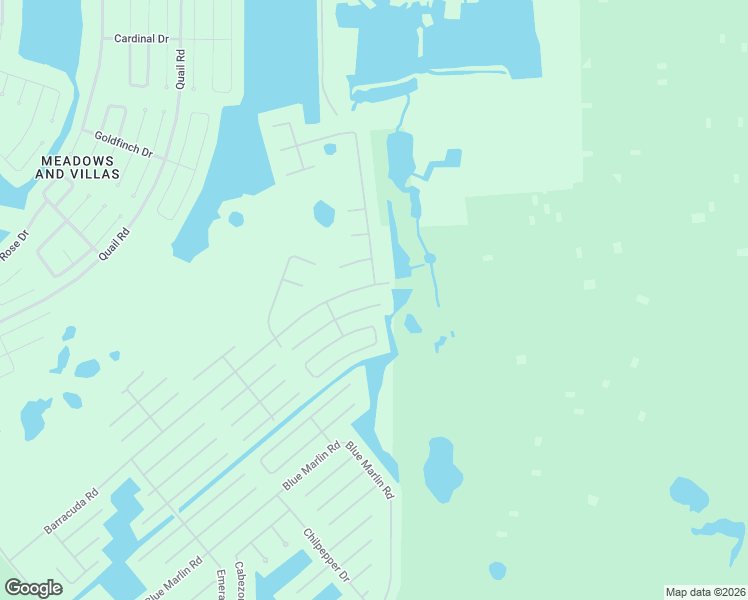 map of restaurants, bars, coffee shops, grocery stores, and more near 14524 Marlin Court in Port Charlotte