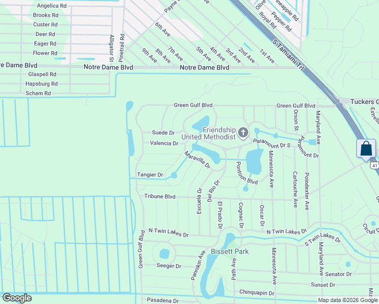 map of restaurants, bars, coffee shops, grocery stores, and more near 12151 Maravilla Drive in Punta Gorda