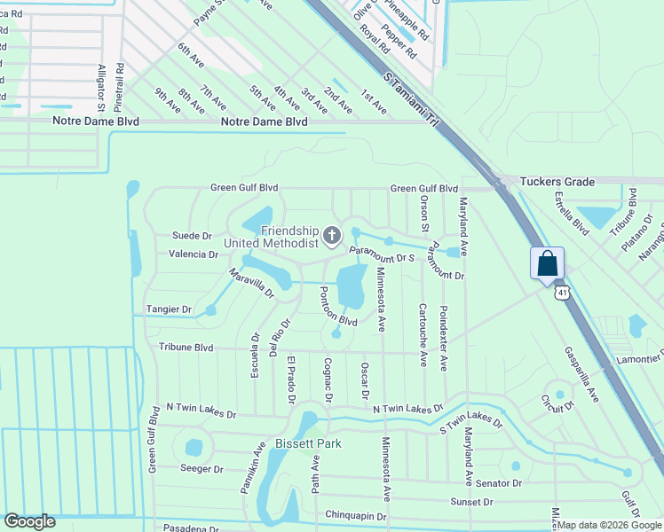 map of restaurants, bars, coffee shops, grocery stores, and more near 12142 Pontoon Boulevard in Punta Gorda