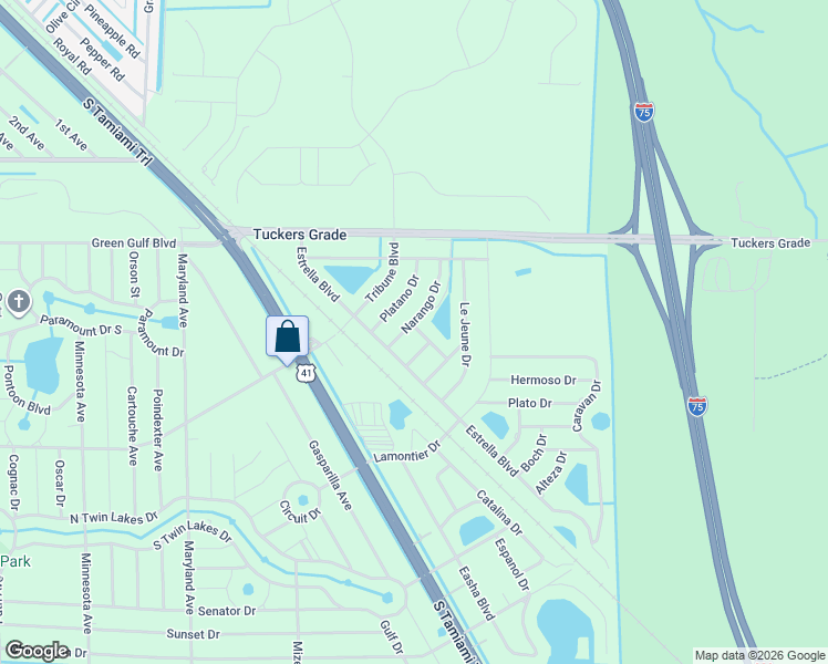 map of restaurants, bars, coffee shops, grocery stores, and more near 12148 Narango Drive in Punta Gorda
