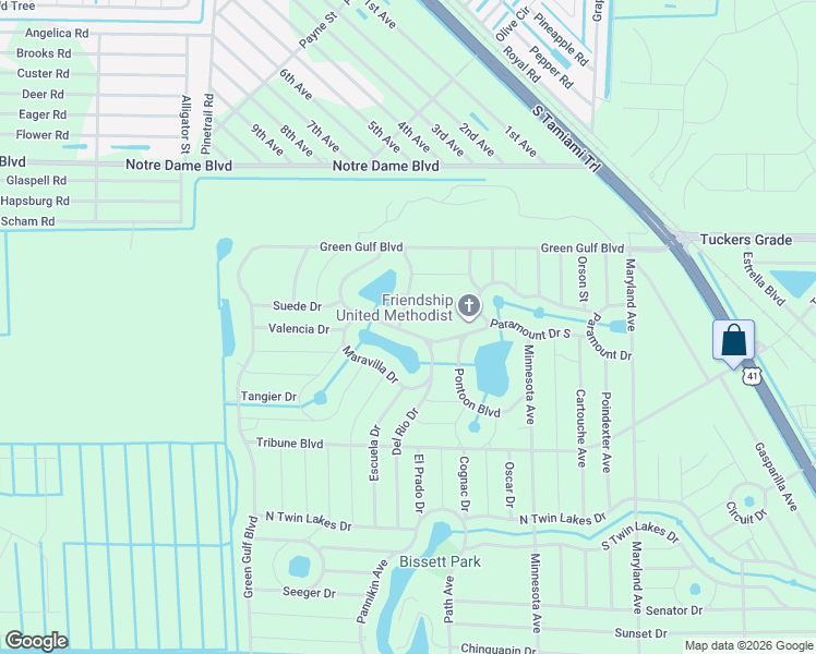 map of restaurants, bars, coffee shops, grocery stores, and more near 12191 Borax Avenue in Punta Gorda