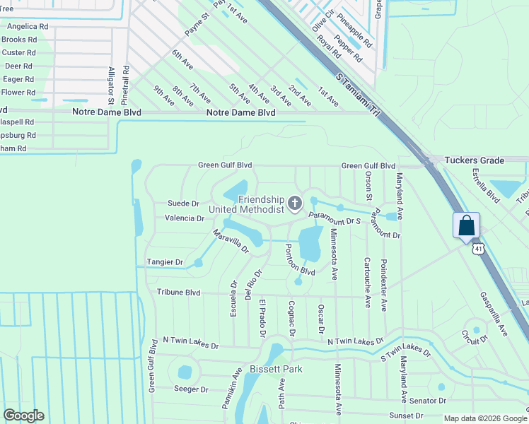 map of restaurants, bars, coffee shops, grocery stores, and more near 27288 Del Rio Drive in Punta Gorda
