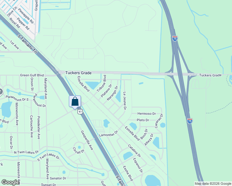 map of restaurants, bars, coffee shops, grocery stores, and more near 12080 Narango Drive in Punta Gorda