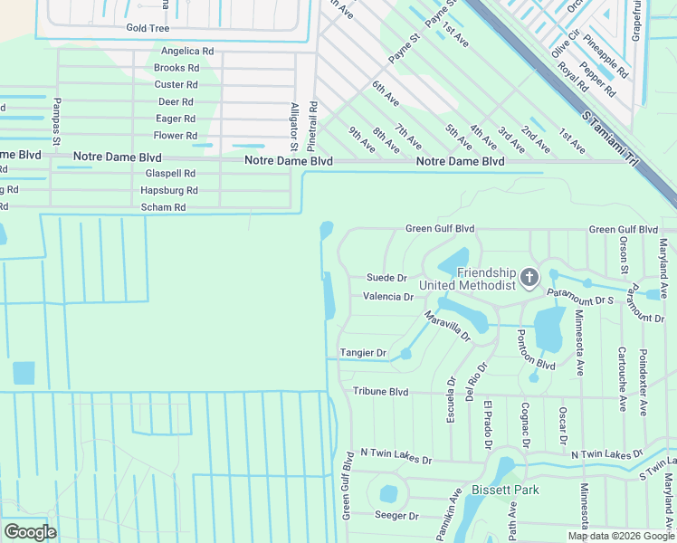 map of restaurants, bars, coffee shops, grocery stores, and more near 12097 Green Gulf Boulevard in Punta Gorda