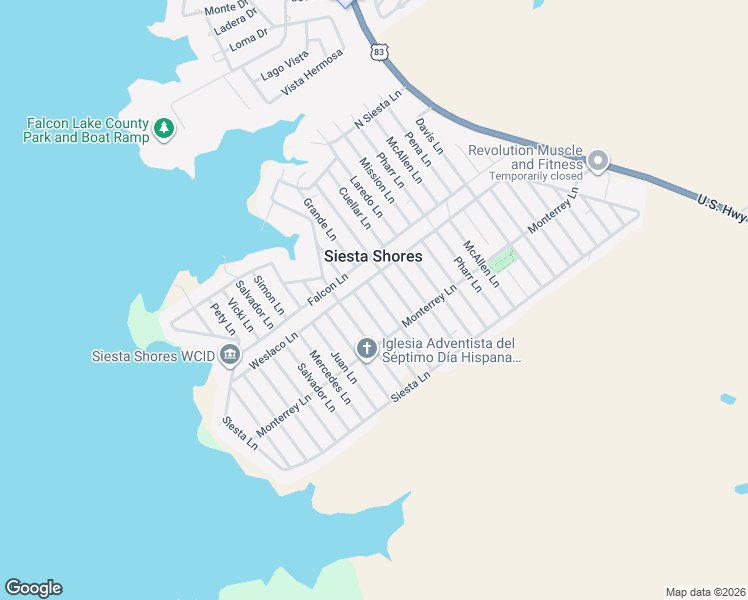 map of restaurants, bars, coffee shops, grocery stores, and more near in Siesta Shores