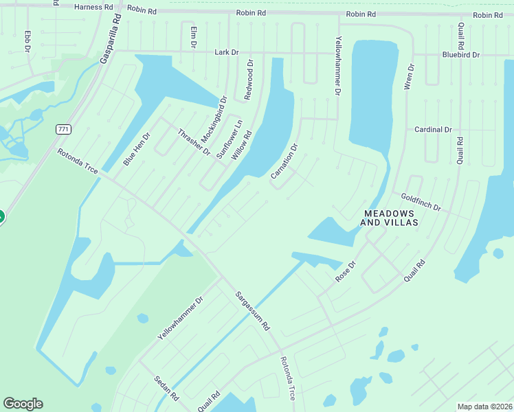 map of restaurants, bars, coffee shops, grocery stores, and more near 14 Tulip Court in Placida