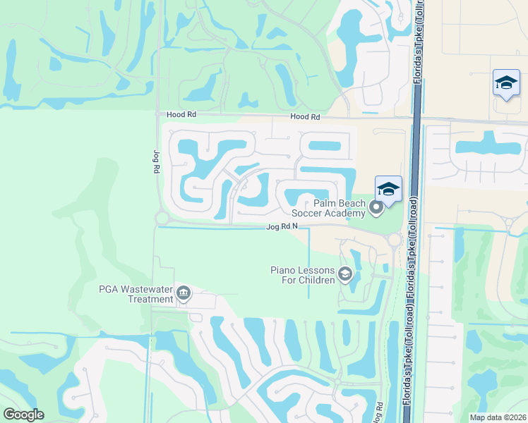 map of restaurants, bars, coffee shops, grocery stores, and more near 111 Casa Grande Court in Palm Beach Gardens