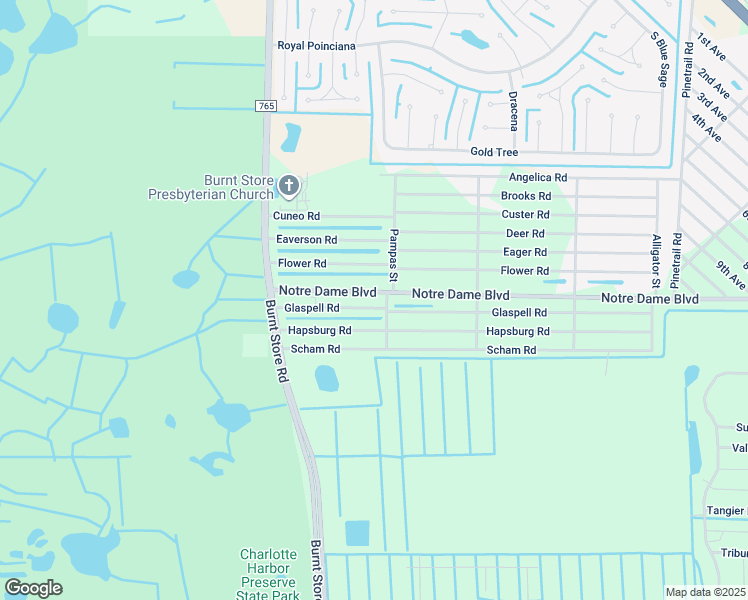 map of restaurants, bars, coffee shops, grocery stores, and more near 26133 Notre Dame Boulevard in Punta Gorda