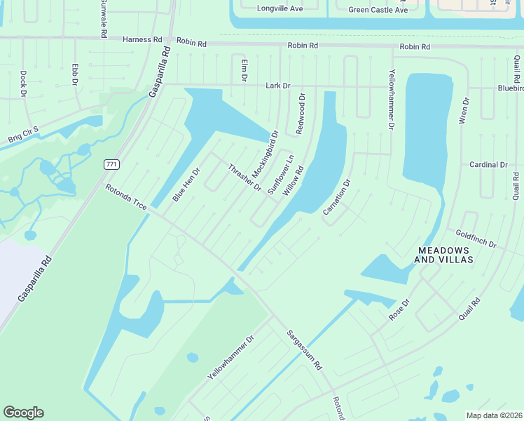 map of restaurants, bars, coffee shops, grocery stores, and more near 7 Willow Road in Placida